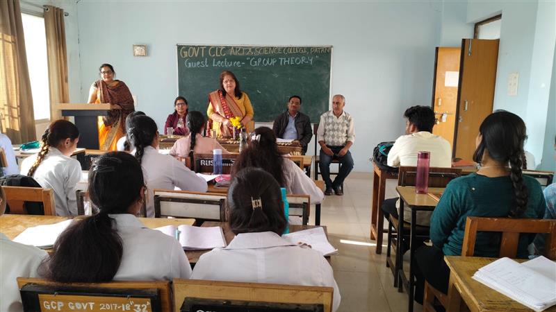 Guest Lecture on group theory Organized by Chemistry Department