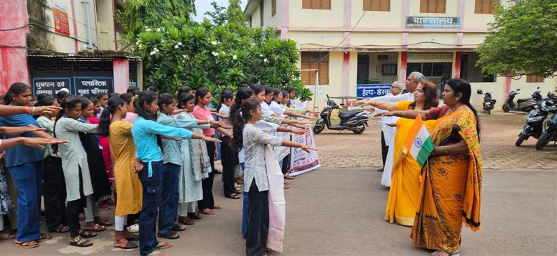 Govt. Chandulal Chandrakar Arts & Science College, Patan - Tiranga Yatra 13-08-2026