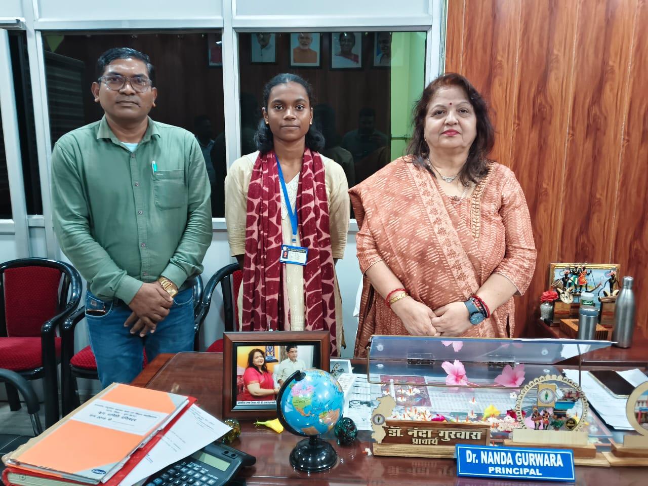 कबड्डी खिलाडी जान्हवी राज्य स्तरीय प्रतियोगिता हेतु  चयनित